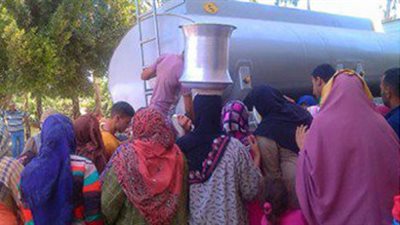 قطع مياه الشرب بطما في سوهاج بسبب انفجار الخط الرئيسي