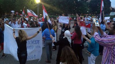 الجالية المصرية في روما تنظم وقفة تأييد للدستور الجديد في مصر