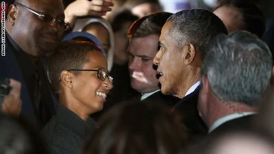 بالصورة.. أوباما يستضيف المخترع المسلم الصغير في البيت الأبيض