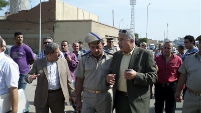 بالصور.. مدير أمن الغربية يتفقد استاد المحلة