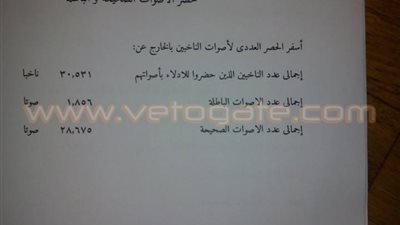 بالصور.. ننشر عدد أصوات المصريين بالخارج في قطاعي الصعيد وغرب الدلتا