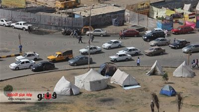 سيولة مرورية بالتحرير و4 خيام للمعتصمين