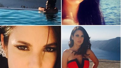 درة تقضى إجازتها على شواطئ اليونان