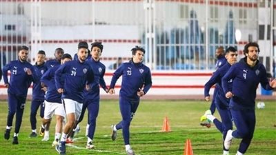 تدريبات خفيفة للاعبي الزمالك استعدادا للمصري