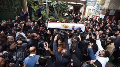 تشييع جثمان ماجدة الصباحي من مسجد مصطفى محمود | فيديو وصور