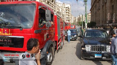 بالصور ...السيطرة على حريق بدار القضاء العالى