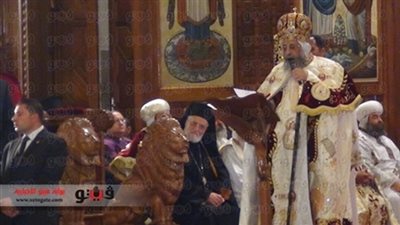 «البابا» يستقبل «بطرس غالي» وعددًا من الوزراء لتهنئته بعيد الميلاد