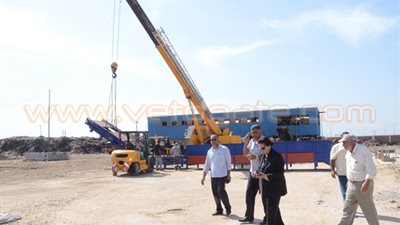 بالصور.. تشغيل مصنع تدوير القمامة الجديد بإدكو خلال أسبوعين