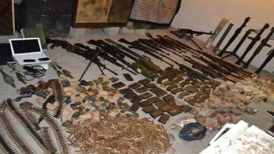 العثور على مخزن للأسلحة والذخيرة بقرية المقاطعة جنوب رفح