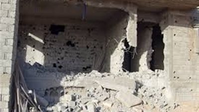 تدمير منزل بداخله نفق حدودي برفح