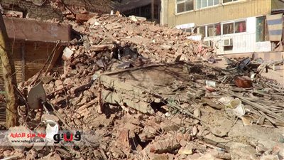 بالصور.. انهيار عقار ببورسعيد دون خسائر في الأرواح