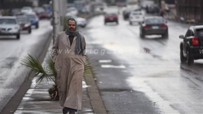 سقوط أمطار متوسطة على القاهرة والجيزة | صور