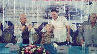 بالصور.. مرشح بالسنبلاوين ينظم احتفالية بنصر أكتوبر