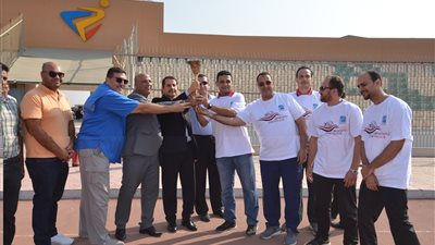 وصول شعلة الدورة العربية الرياضية « تماس 2» لبني سويف