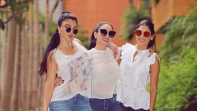 هيفاء وهبي تقضي إجازتها برفقة شقيقاتها (صورة)