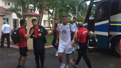 المنتخب يصل فندق الإقامة بعد الفوز على إي سواتيني (صور)
