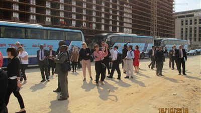 بعثات أجنبية تتفقد أعمال مشروعات العاصمة الإدارية (صور)