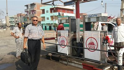 بالصور.. التحفظ على محطة وقود بدون ترخيص بالدقهلية