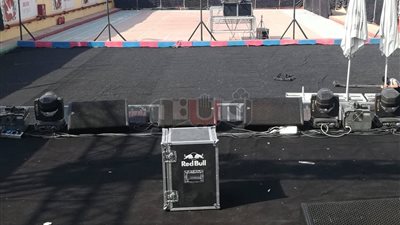 التجهيزات النهائية لحفل محمد حماقي في الجامعة الكندية (صور)