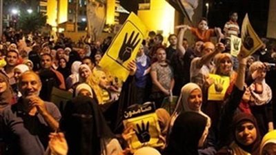 فض مسيرة لعناصر الجماعة الإرهابية بالمنيا