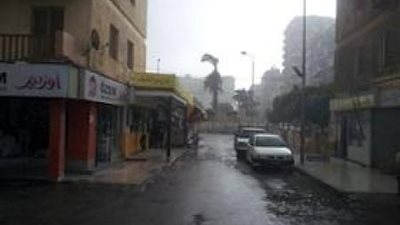 جمصة تستقبل 3 وزراء بالأمطار الثلجية