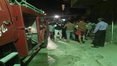 الحماية المدنية تواصل عمليات التبريد في حريق كنيسة عين شمس