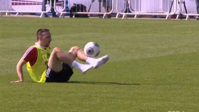 بالفيديو.. ريبيري يخطف الأنظار قبل حفل 