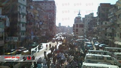 إرهابيو الإخوان يقطعون طريق الترعة المردومة بالإسكندرية