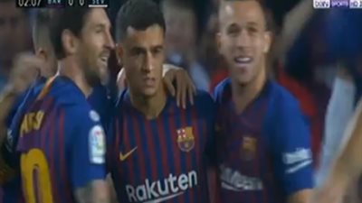 برشلونة يفوز على إشبيلية 2/4 بالدوري الإسباني (فيديو)