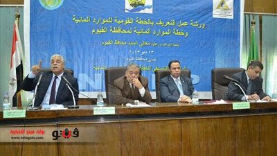 ورشة عمل للتعريف بالخطة القومية للموارد المائية بالفيوم