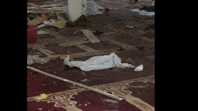 بالصور.. «داعش» يتبنى تفجير مسجد نجران بالسعودية