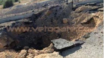 ننشر أول صورة لآثار انفجار الشيخ زويد