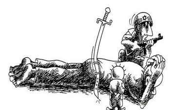 بالصور: رسومات ناجي العلي تتنبأ بانتفاضة السكاكين