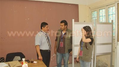 بالصور.. وفد من جامعة الدول العربية يتفقد لجان دائرة الدقي