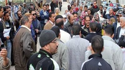 وقفة لأهالي مخيمات الهايكستب أمام مجلس الوزراء