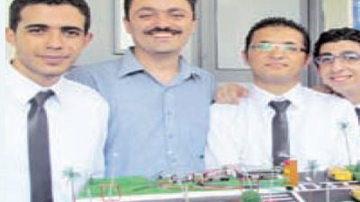 طلاب كلية الهندسة بجامعة المنصورة يبتكرون 