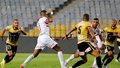 اشتباكات بين لاعبي الإنتاج والزمالك بسبب ركلة جزاء