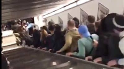 إغلاق محطة مترو روما بسبب إصابات بين جماهير سسكا موسكو (فيديو)