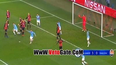 مانشستر سيتي يسحق شاختار دونيتسك بثلاثية بدوري الأبطال (فيديو)
