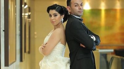 صورة زفاف آيتن عامر وعزالعرب تجذب آلاف المعجبين
