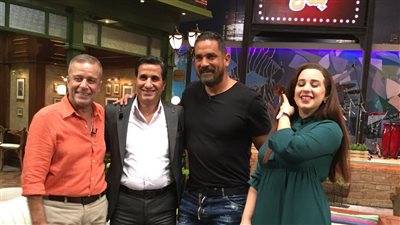 أحمد شيبة يفاجئ شريف منير وأمير كرارة في تصوير «أنا وبنتي» (صور)