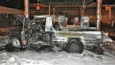 بالفيديو.. اندلاع النيران بـ«تويوتا شاص» في محطة وقود بالسعودية