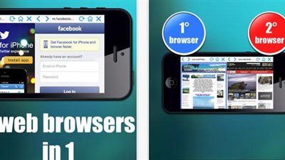 تٓصفح الإنترنت من خلال نافذتين بهاتفك مع 
