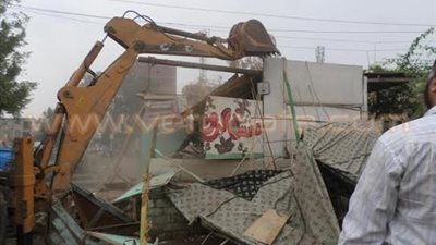 بالصور..  حملة لإزالة الإشغالات بالخصوص والخانكة