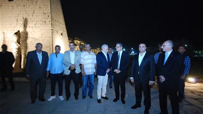 العناني ومحافظ الأقصر يستقبلان نائب رئيس الصين والأمير سلطان بن سلمان