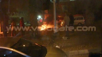 بالصور.. «الإرهابية» تقطع شارع الهرم.. والأمن يُطلق الغاز المُسيل للدموع