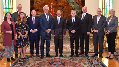 8 رسائل من السيسي لوفد البرلمان الألماني