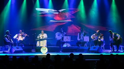 فرقة «ابن عربي» تشدو بأعذب قصائد الصوفية والعشق الإلهي بالساقية