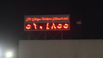 الساعة السكانية تعلن زيادة عدد السكان بسوهاج (صور)