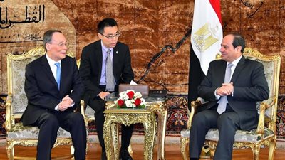 نائب الرئيس الصيني يغادر مطار القاهرة